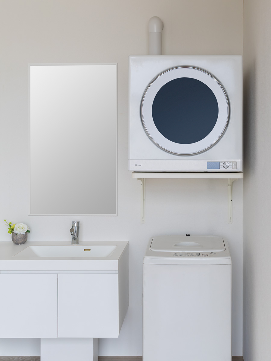 ガス衣類乾燥機用棚板セット 施工画像