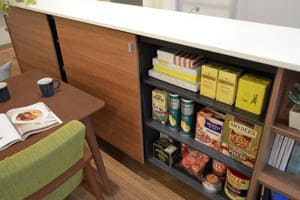 キッチンカウンター下収納 インディニ４ 収納なら南海プライウッド