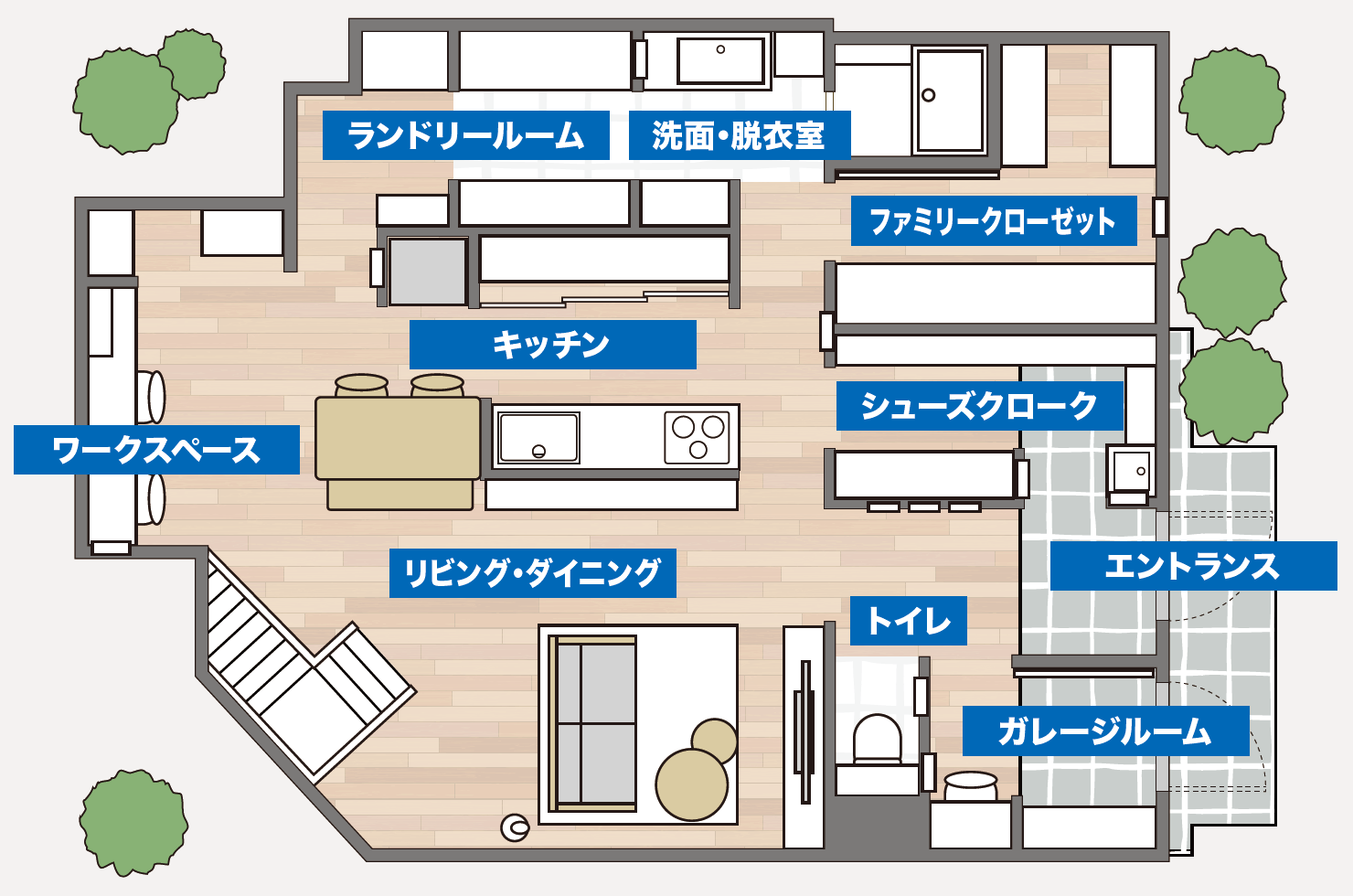 香川ショールームの間取り図