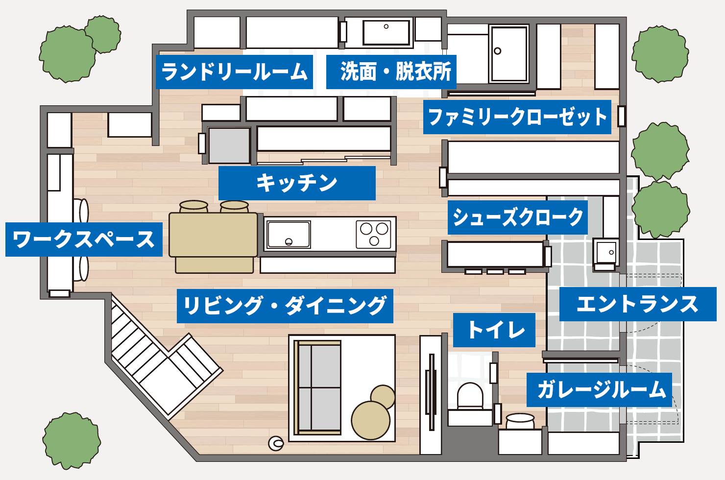 香川ショールームの間取り図