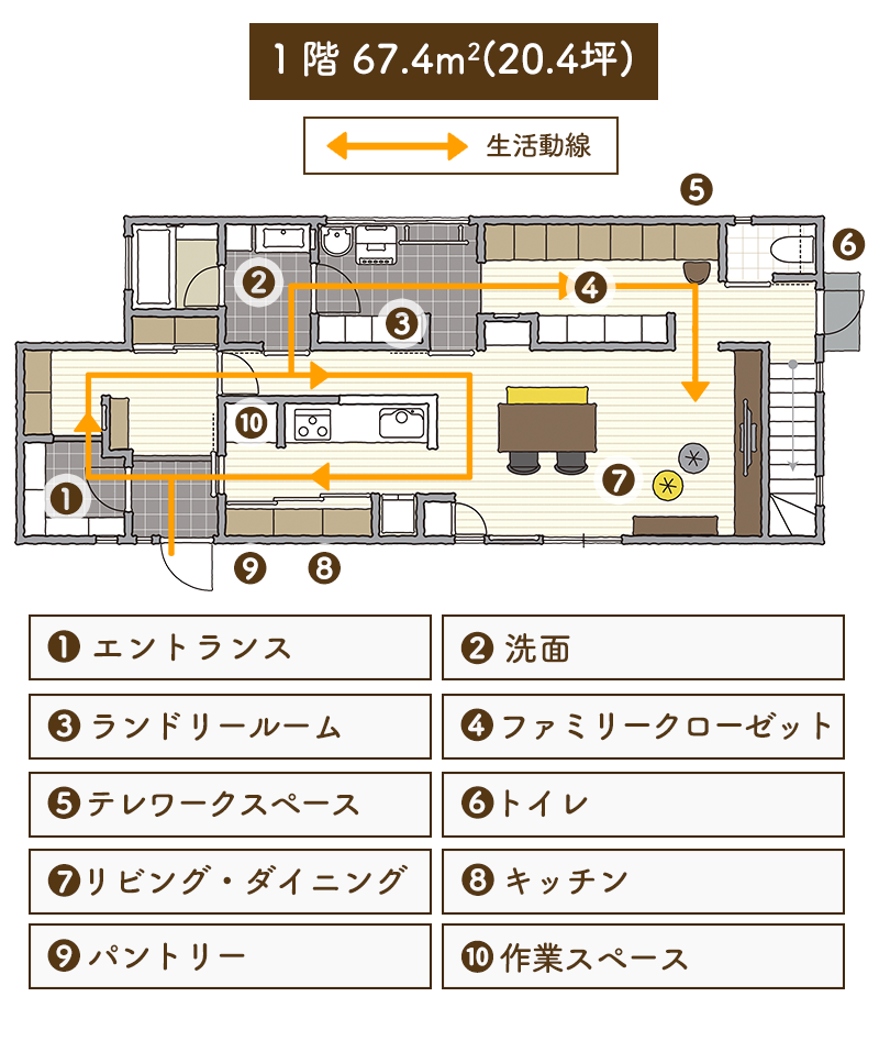 名古屋ショールームの間取り図